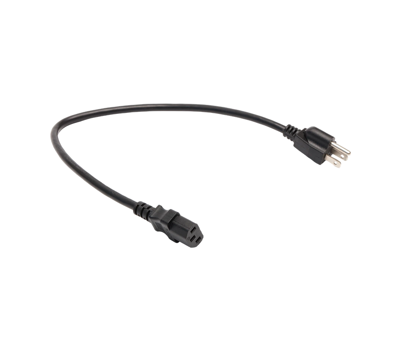 JT-3/FY-3+JT-ST3 15A 125V 3 ピン米国標準プラグ、IEC C13 コネクタ付き