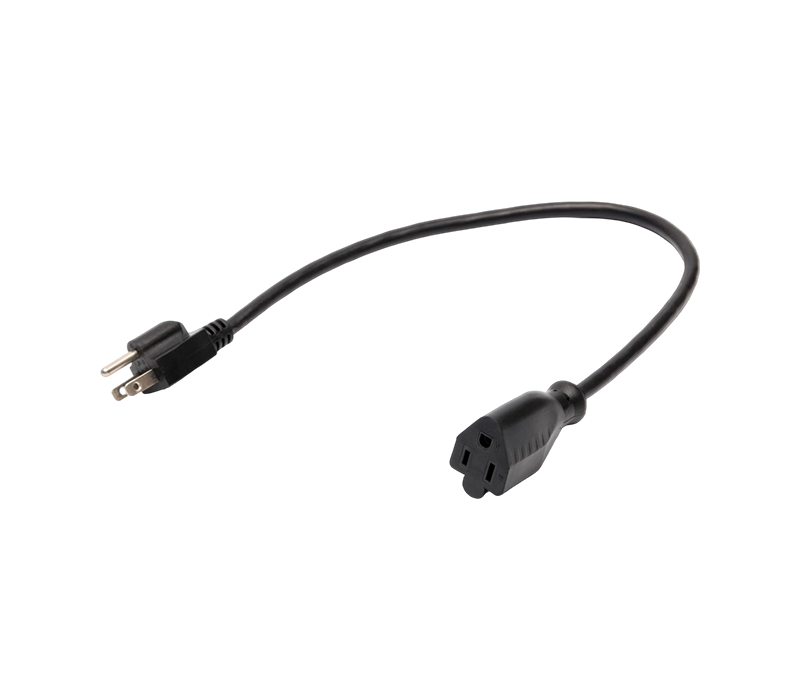 JT-3/FY-3+JT-3Z 15A 125V アメリカ標準 3 ピンプラグ、メスソケット付き