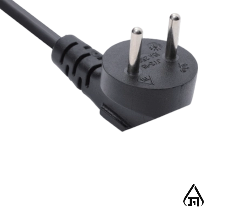 JY2-16 16A 250V 2 ピン イスラエル 90 度エルボ プラグ