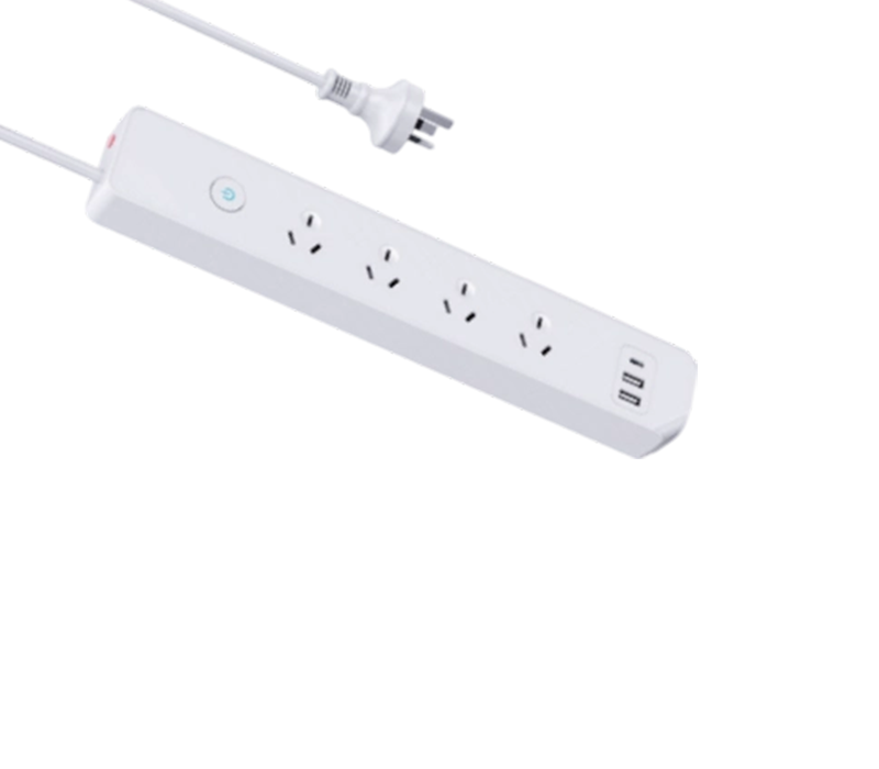 AU05 オーストラリア式電源タップ (コンセント 4 個、USB-A ポート 2 個、USB-C ポート 1 個付き)